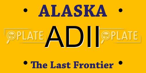 ADII Alaska License Plate