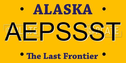 AEPSSST Alaska License Plate