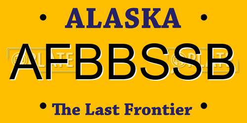 AFBBSSB Alaska License Plate