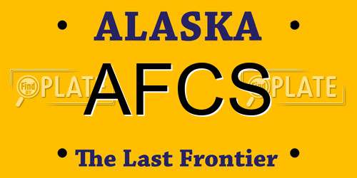 AFCS Alaska License Plate