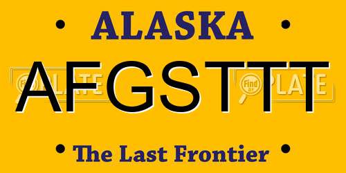 AFGSTTT Alaska License Plate