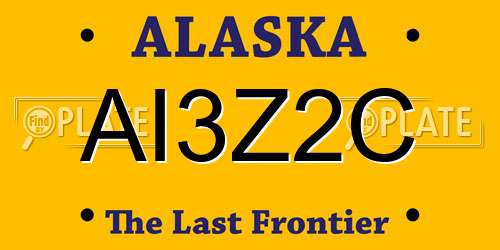 AI3Z2C Alaska License Plate
