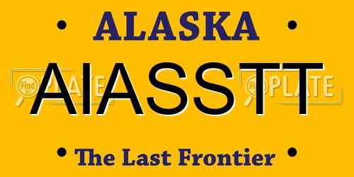 AIASSTT Alaska License Plate
