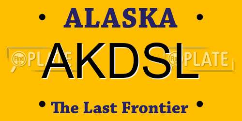 AKDSL Alaska License Plate