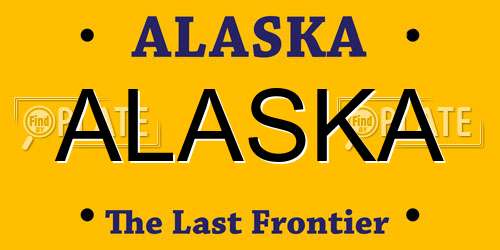 ALASKA Alaska License Plate