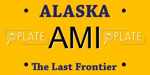 AMI Alaska License Plate
