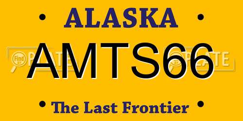 AMTS66 Alaska License Plate