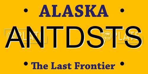 ANTDSTS Alaska License Plate