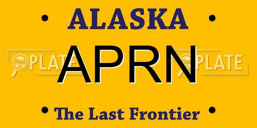 APRN Alaska License Plate