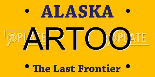 ARTOO Alaska License Plate