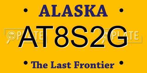 AT8S2G Alaska License Plate