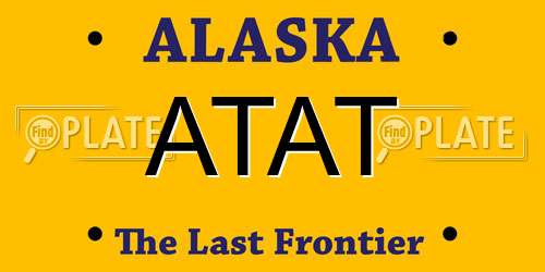 ATAT Alaska License Plate
