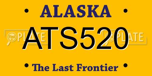 ATS520 Alaska License Plate