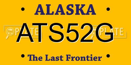 ATS52G Alaska License Plate