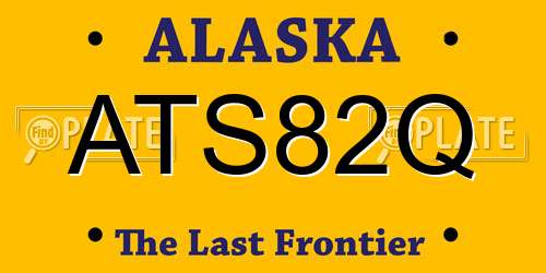 ATS82Q Alaska License Plate