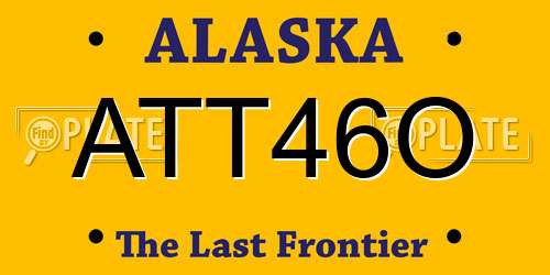 ATT46O Alaska License Plate