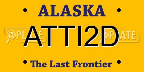 ATTI2D Alaska License Plate