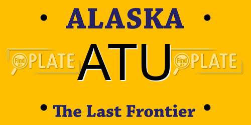 ATU Alaska License Plate