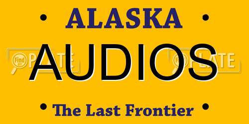 AUDIOS Alaska License Plate