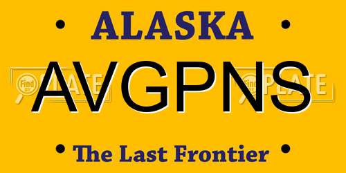 AVGPNS Alaska License Plate