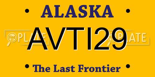 AVTI29 Alaska License Plate