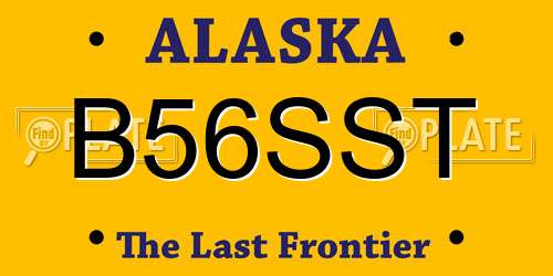 B56SST Alaska License Plate