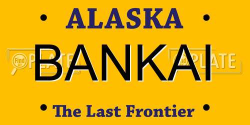 BANKAI Alaska License Plate