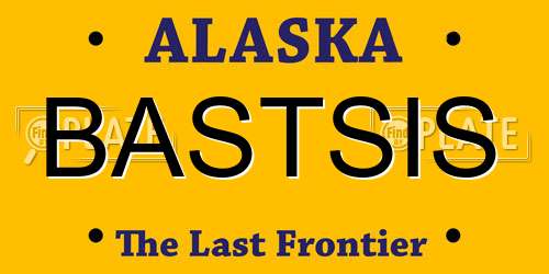 BASTSIS Alaska License Plate