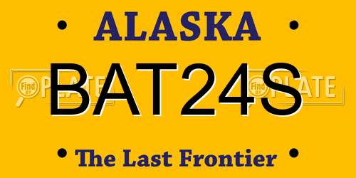 BAT24S Alaska License Plate