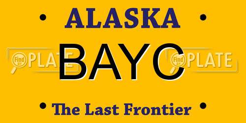 BAYC Alaska License Plate
