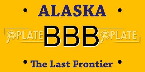 BBB Alaska License Plate