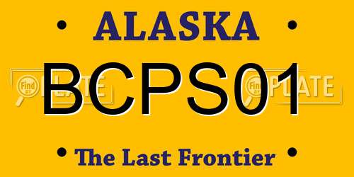 BCPS01 Alaska License Plate