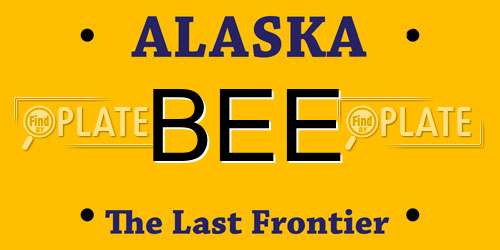 BEE Alaska License Plate