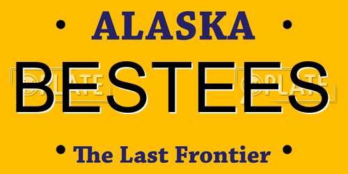 BESTEES Alaska License Plate