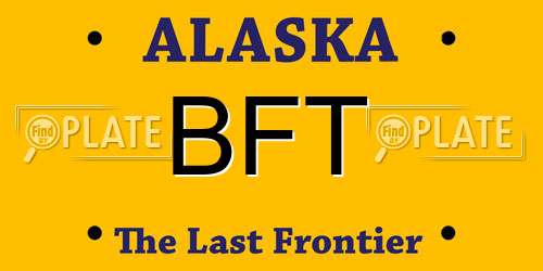 BFT Alaska License Plate