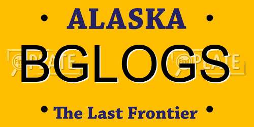 BGLOGS Alaska License Plate