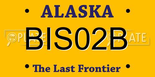 BIS02B Alaska License Plate