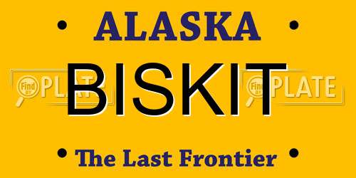 BISKIT Alaska License Plate