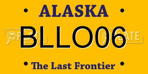 BLLO06 Alaska License Plate