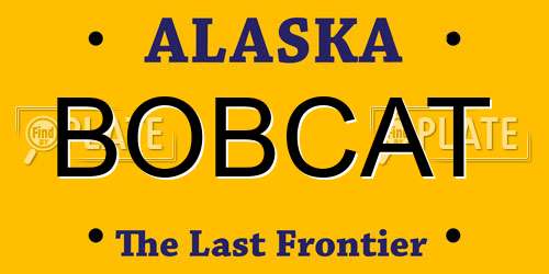 BOBCAT Alaska License Plate