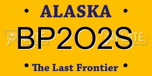 BP2O2S Alaska License Plate