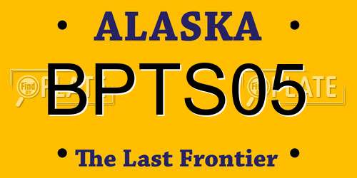 BPTS05 Alaska License Plate