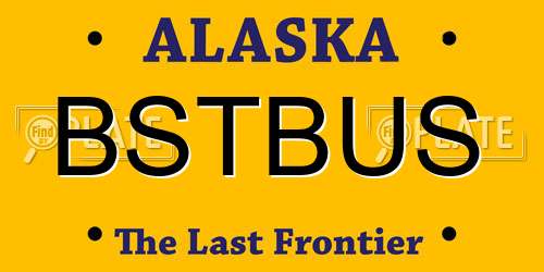 BSTBUS Alaska License Plate