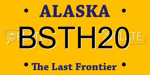 BSTH20 Alaska License Plate