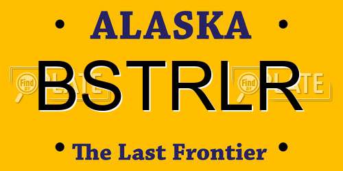 BSTRLR Alaska License Plate