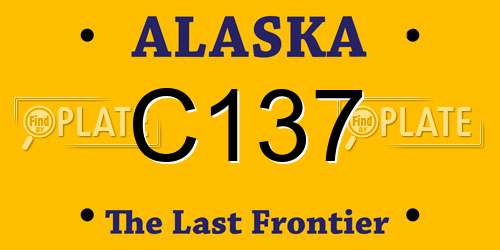 C137 Alaska License Plate