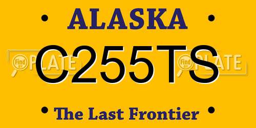 C255TS Alaska License Plate