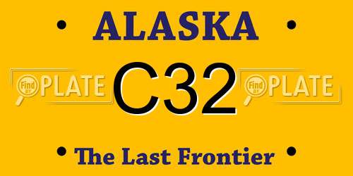 C32 Alaska License Plate
