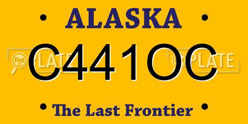 C441OC Alaska License Plate