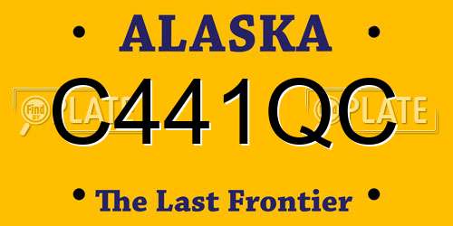 C441QC Alaska License Plate